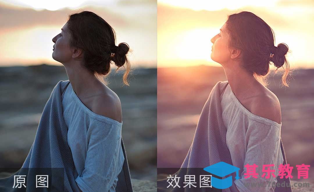 PS-打造夕阳逆光人像后期教程[虎课网手机摄影入门视频教程][MP4产品摄影教程全集 ]-第1张图片-我要自学网