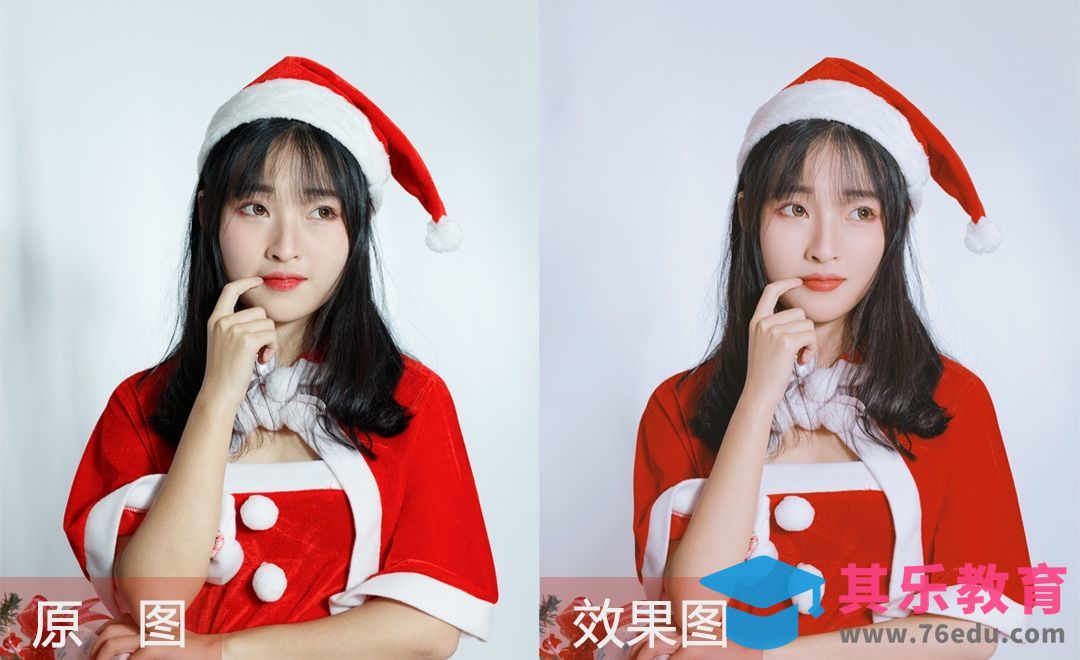 PS-圣诞室内人像校正色调快速修图[虎课网手机摄影入门视频教程][MP4产品摄影教程全集 ]-第1张图片-我要自学网