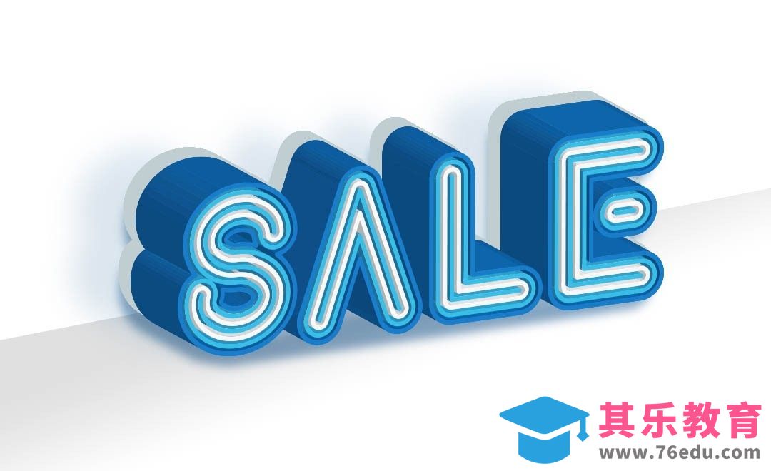 PS+AI-立体电商通用SALE[虎课网平面设计视频教程][字体设计教程MP4高清全集 ]-第1张图片-我要自学网