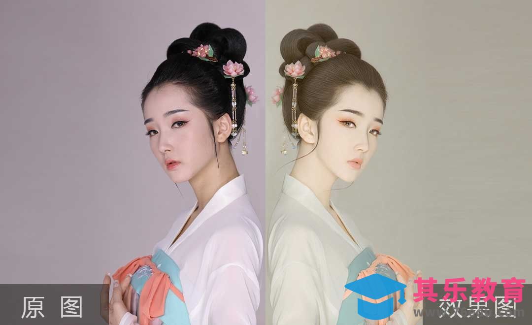 PS-古风人像数码工笔画教程[虎课网手机摄影入门视频教程][MP4产品摄影教程全集 ]-第1张图片-我要自学网