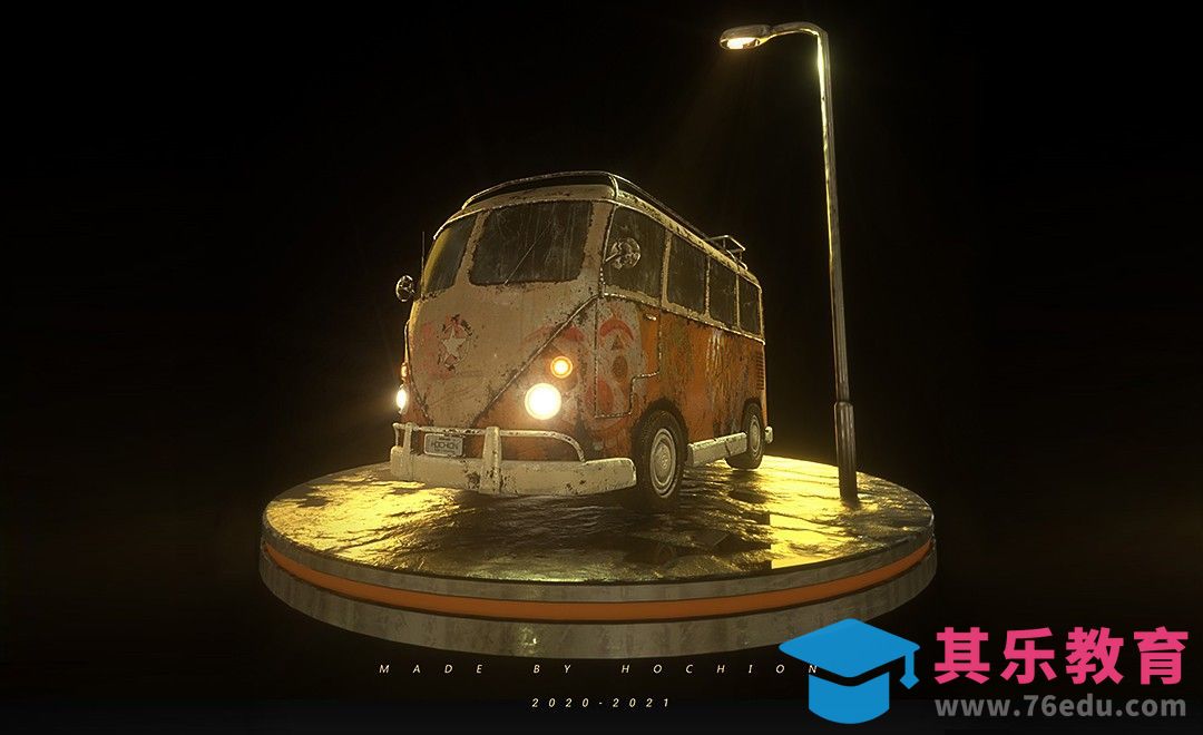 C4D+OC-深夜巴士建模（上）[虎课网C4D设计视频教程][产品数码建模MP4教程全集 ]-第1张图片-我要自学网