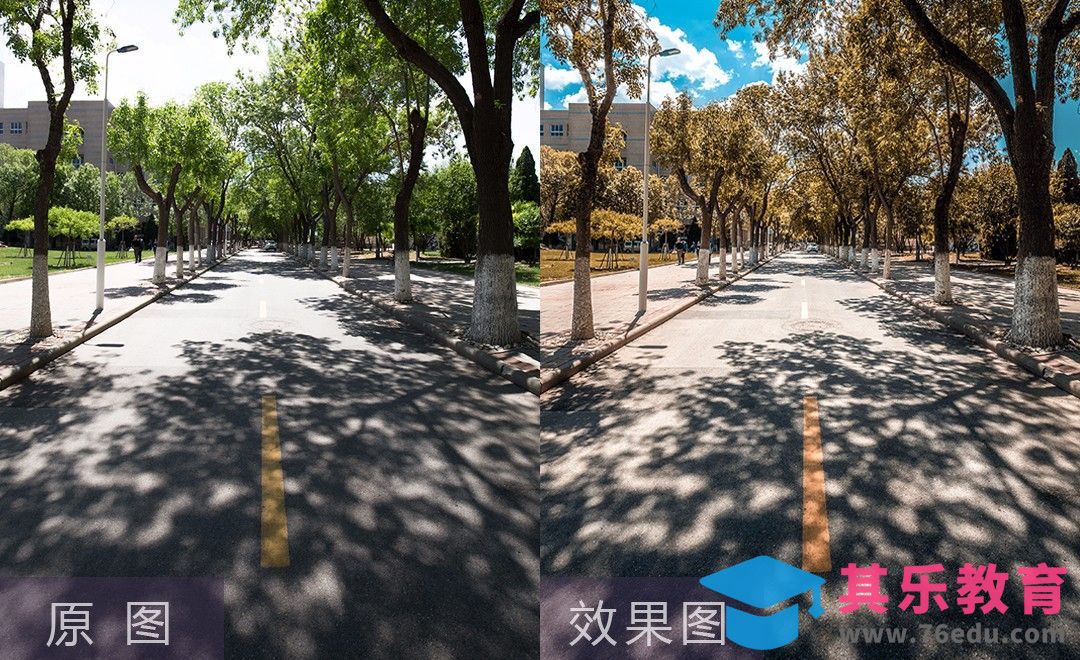 LR+PS-校园风光线条透视颜色转换后期教程[虎课网手机摄影入门视频教程][MP4产品摄影教程全集 ]-第1张图片-我要自学网