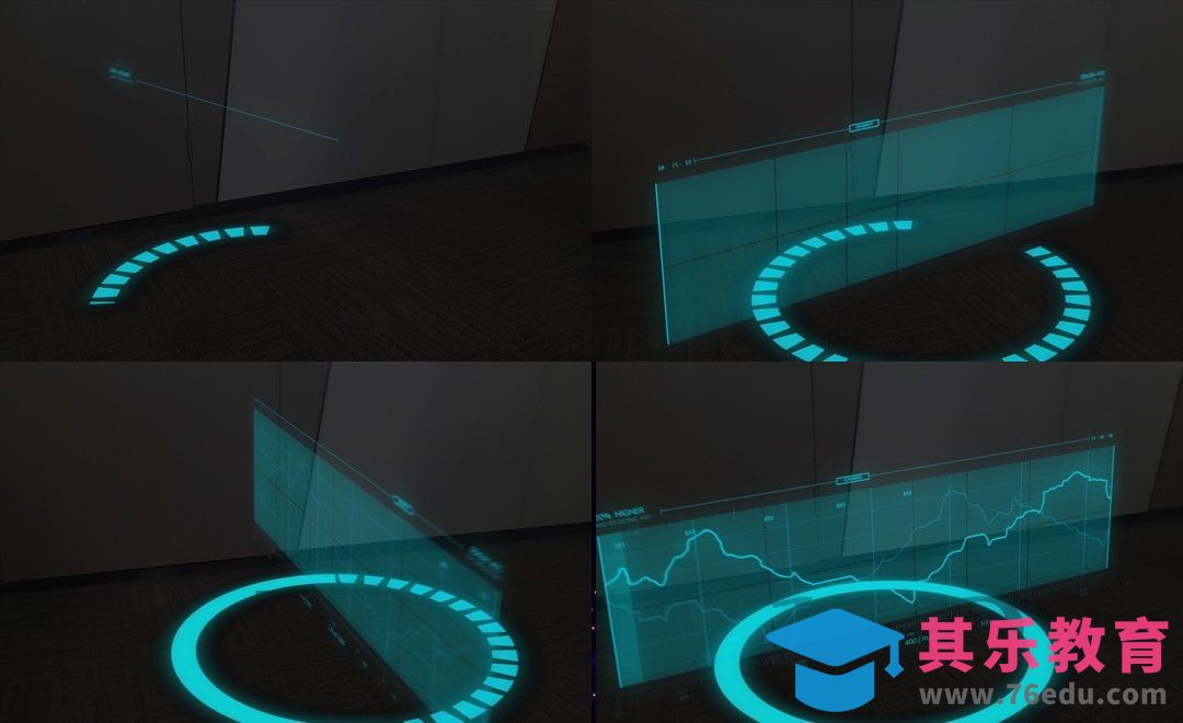 AE-科技感显示屏特效[虎课网影视动画制作视频教程][MP4影视拍摄教程全集 ]-第1张图片-我要自学网