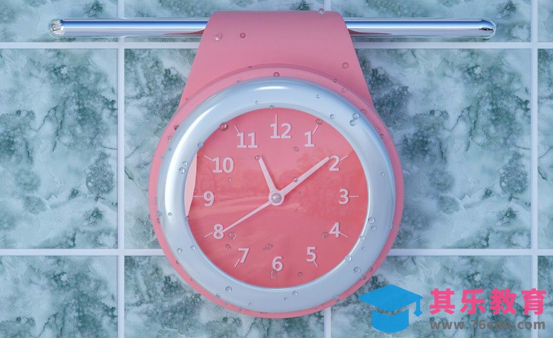 C4D-时钟建模渲染[虎课网C4D设计视频教程][产品数码建模MP4教程全集 ]-第1张图片-我要自学网