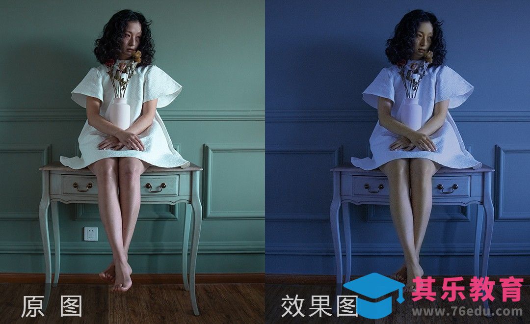 PS-蓝调人像后期[虎课网手机摄影入门视频教程][MP4产品摄影教程全集 ]-第1张图片-我要自学网