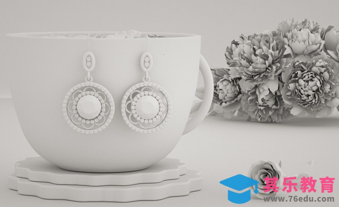 C4D+OC-珠宝耳坠建模[虎课网C4D设计视频教程][产品数码建模MP4教程全集 ]-第1张图片-我要自学网