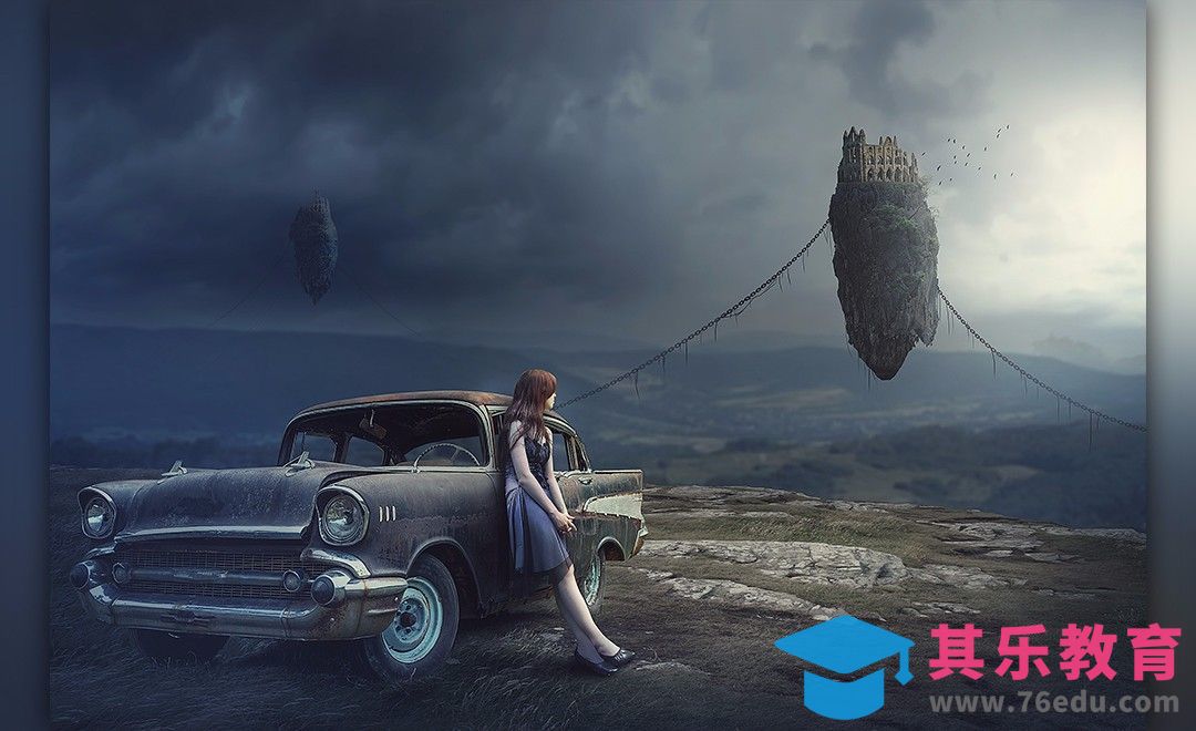 PS-梦境岛屿-超现实[平面设计视频教程][海报设计MP4高清全集 ]-第1张图片-我要自学网