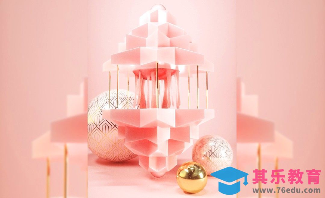 C4D+OC-抽象场景材质表达[虎课网C4D设计视频教程][产品数码建模MP4教程全集 ]-第1张图片-我要自学网