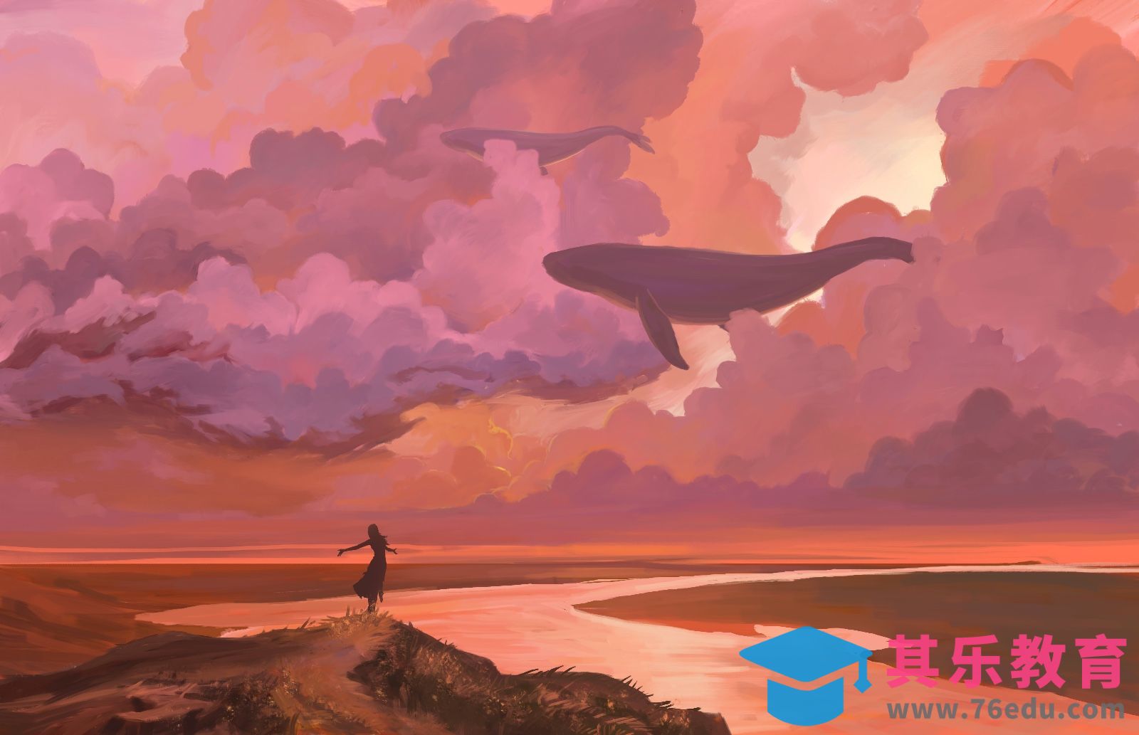 PS-板绘-黄昏幻梦[虎课网绘画插画视频教程][ipad商业插画MP4教程全集 ]-第1张图片-我要自学网