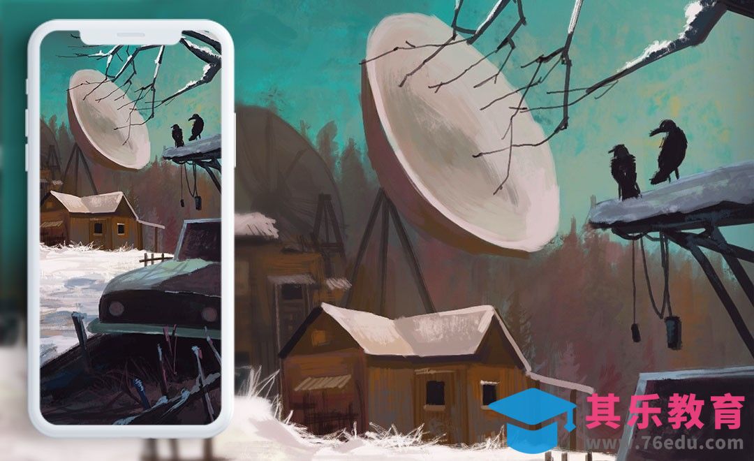 PS-板绘插画-简单场景须知[虎课网绘画插画视频教程][ipad商业插画MP4教程全集 ]-第1张图片-我要自学网