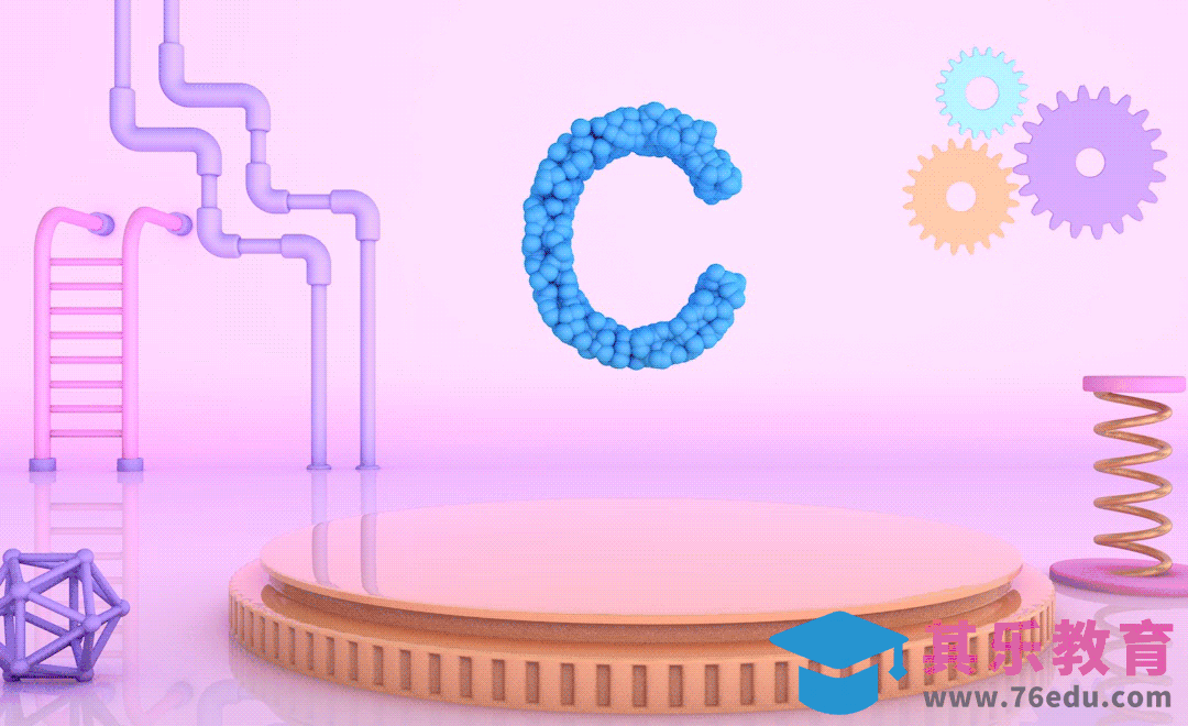 C4D+OC-字母变幻趣味动画[虎课网C4D设计视频教程][产品数码建模MP4教程全集 ]-第1张图片-我要自学网