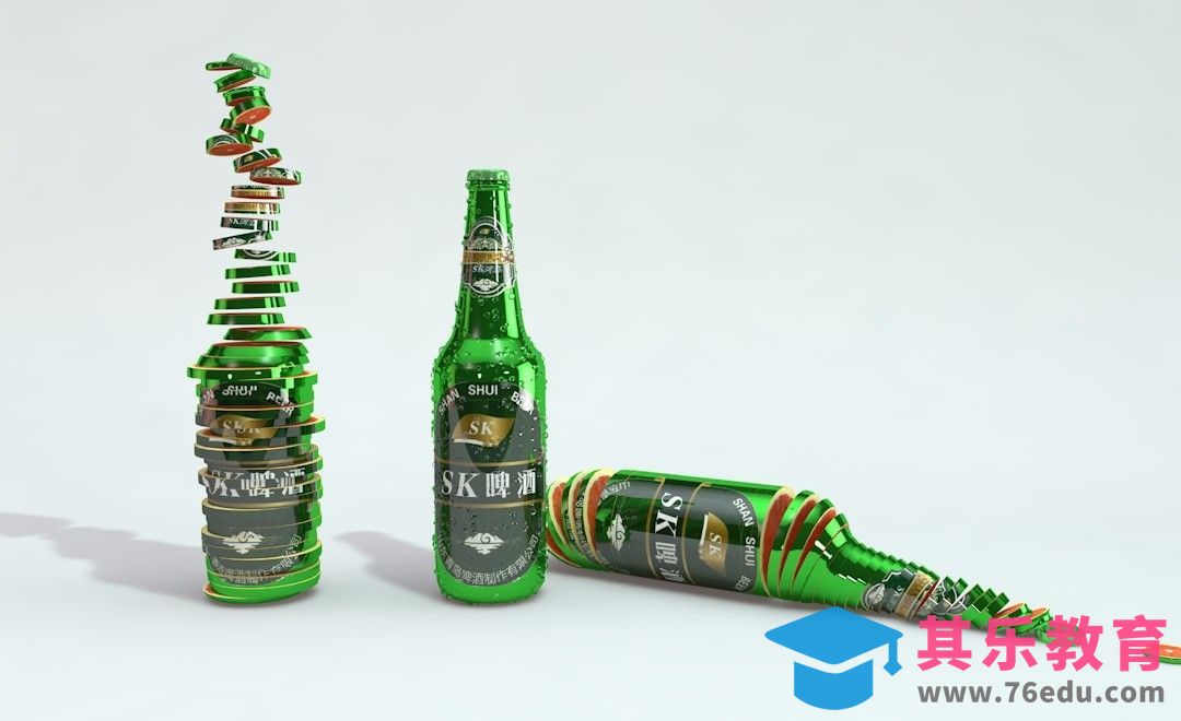 C4D-啤酒创意建模渲染[虎课网C4D设计视频教程][产品数码建模MP4教程全集 ]-第1张图片-我要自学网
