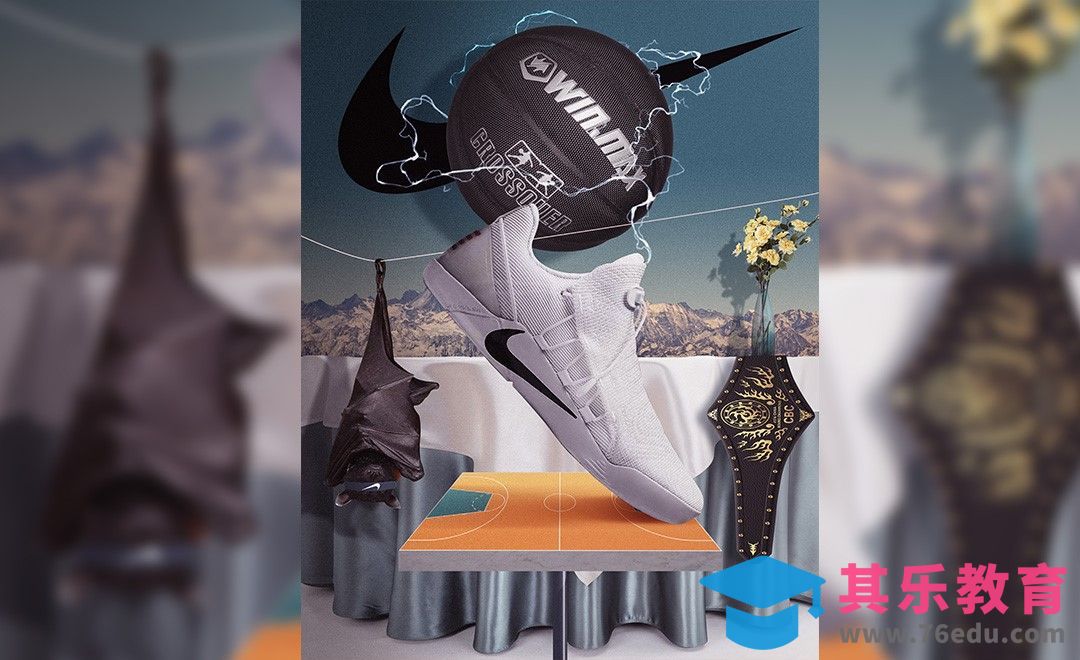 PS-运动鞋海报合成[平面设计视频教程][海报设计MP4高清全集 ]-第1张图片-我要自学网