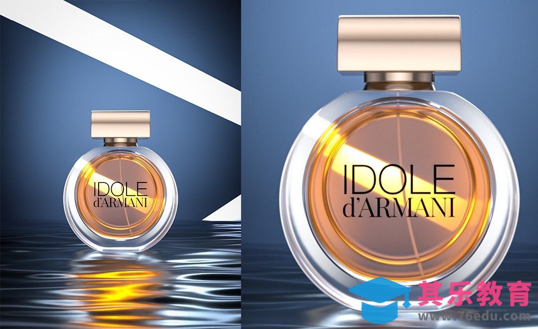 C4D+OC-香水渲染-水面效果制作[虎课网C4D设计视频教程][产品数码建模MP4教程全集 ]-第1张图片-我要自学网