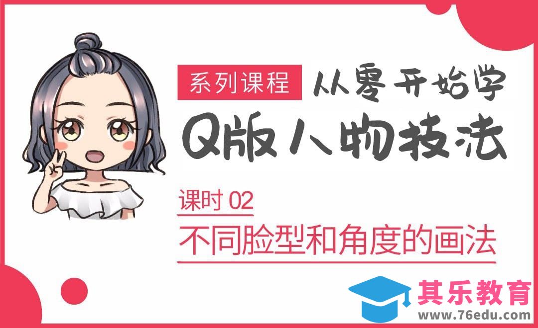 SAI-板绘-不同脸型和角度的画法[虎课网绘画插画视频教程][ipad商业插画MP4教程全集 ]-第1张图片-我要自学网