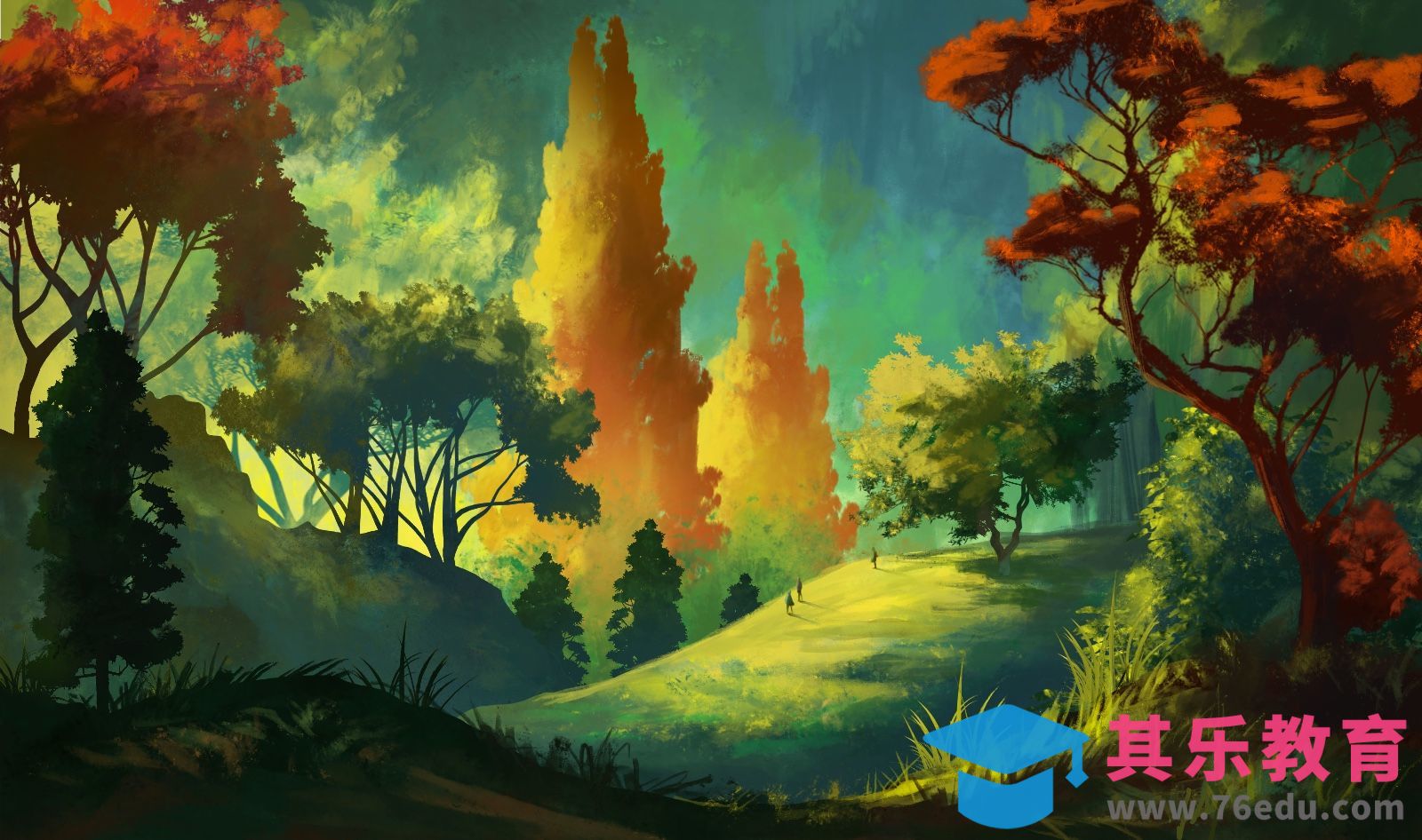 PS-板绘插画-人间仙境[虎课网绘画插画视频教程][ipad商业插画MP4教程全集 ]-第1张图片-我要自学网