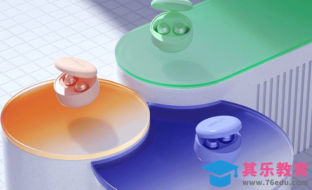 C4D+OC+AE-耳机动态场景渲染[虎课网C4D设计视频教程][产品数码建模MP4教程全集 ]-第1张图片-我要自学网