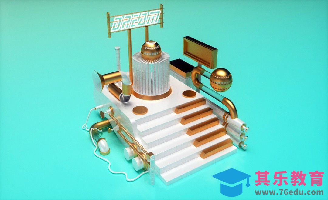 C4D-梦想发电机-建模OC渲染[虎课网C4D设计视频教程][产品数码建模MP4教程全集 ]-第1张图片-我要自学网