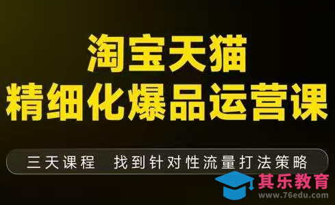 猫课子幽·淘宝天猫精细化爆品运营【音频+字幕+文档】(9月12-14杭州线下课)-第1张图片-我要自学网
