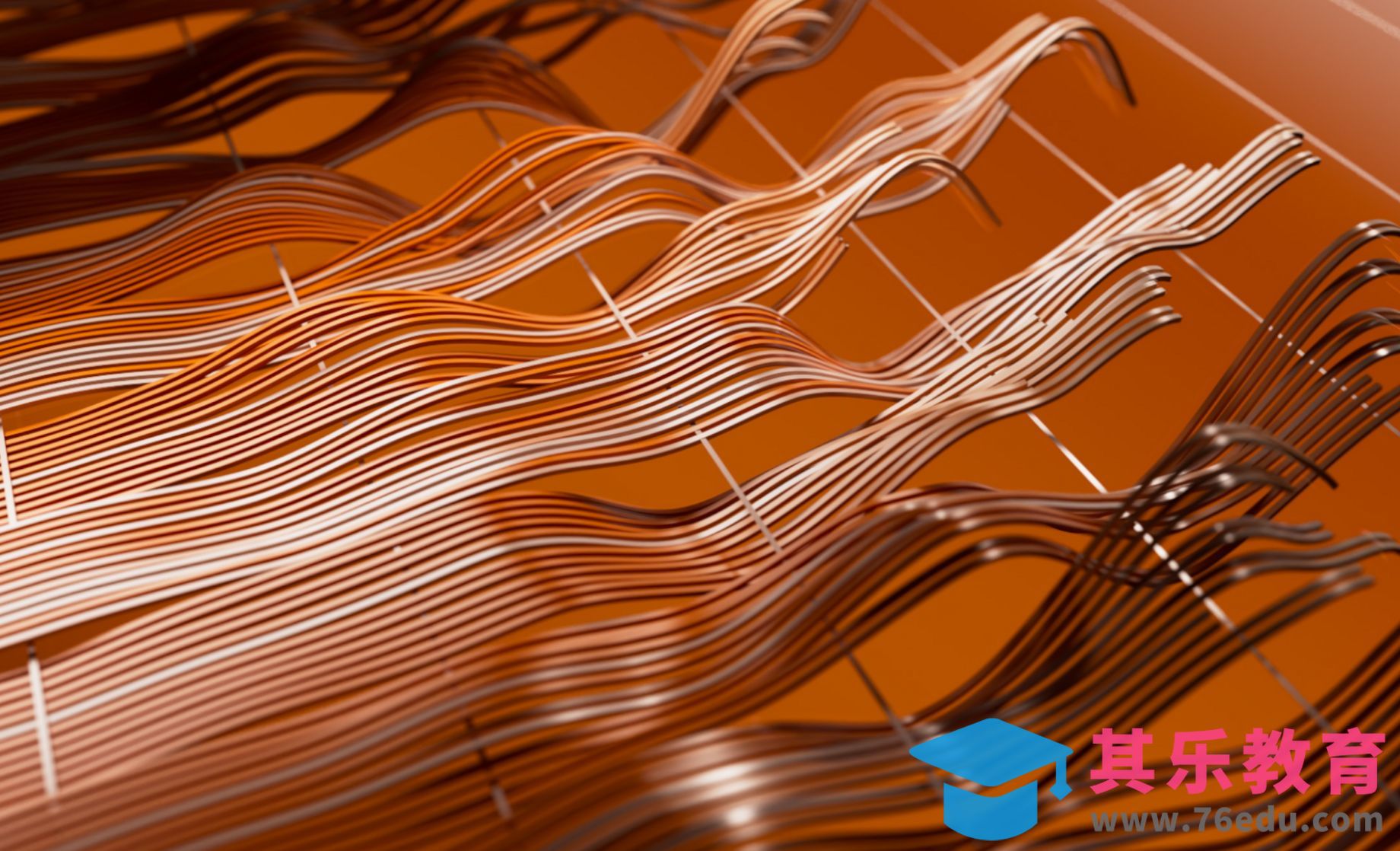 C4D-穿插编织动画[虎课网C4D设计视频教程][产品数码建模MP4教程全集 ]-第1张图片-我要自学网