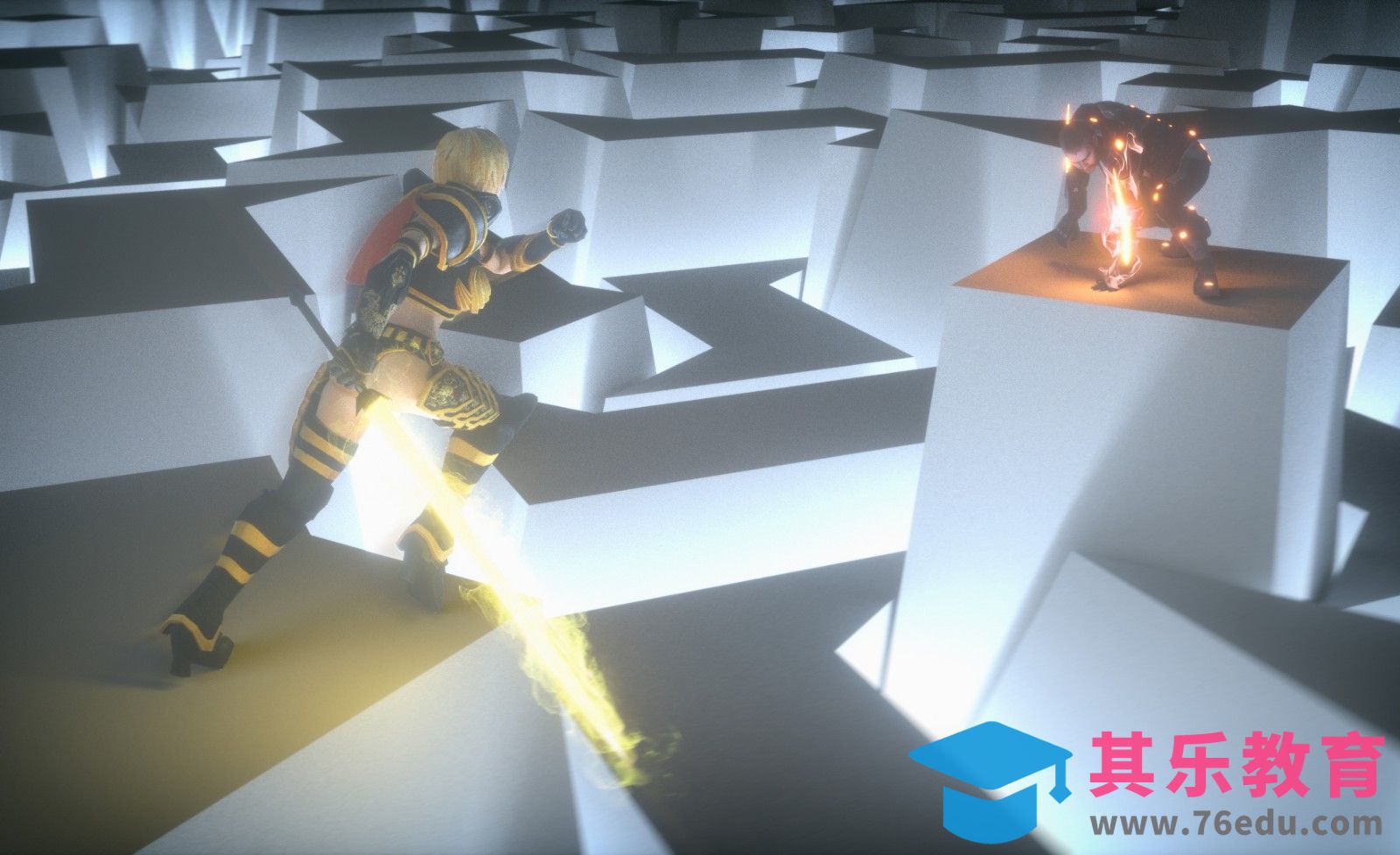 C4D-科幻场景：对决[虎课网C4D设计视频教程][产品数码建模MP4教程全集 ]-第1张图片-我要自学网