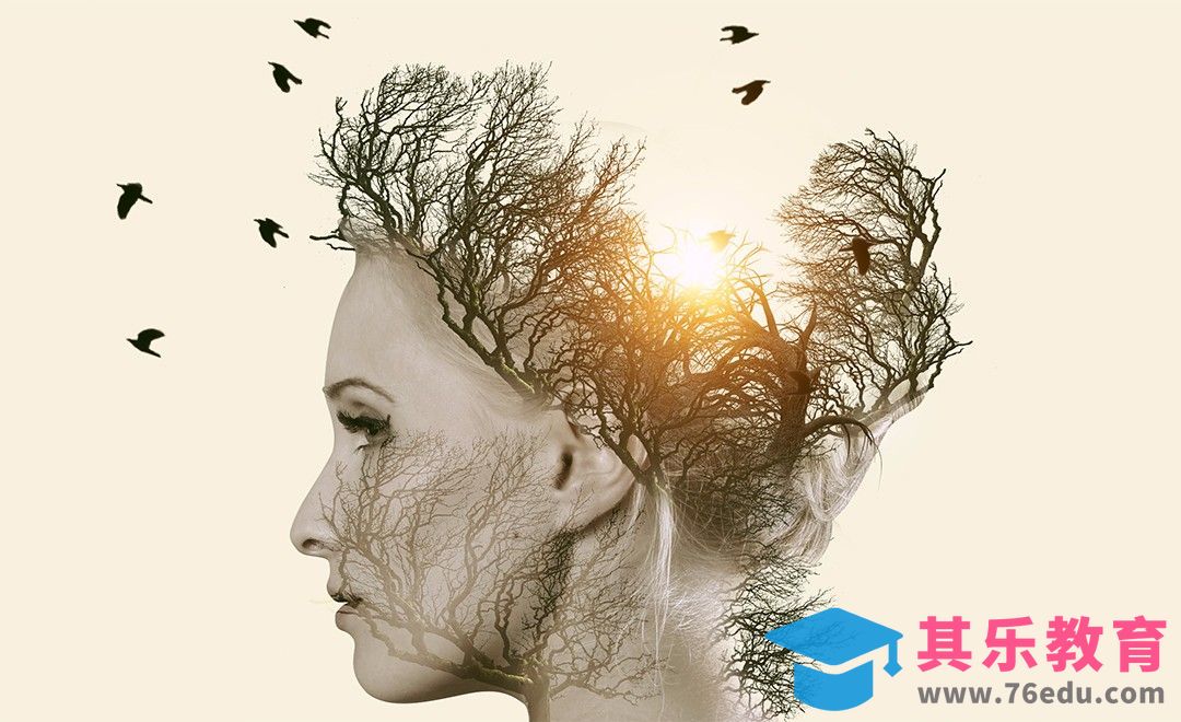 PS-合成枯树创意人像[平面设计视频教程][海报设计MP4高清全集 ]-第1张图片-我要自学网
