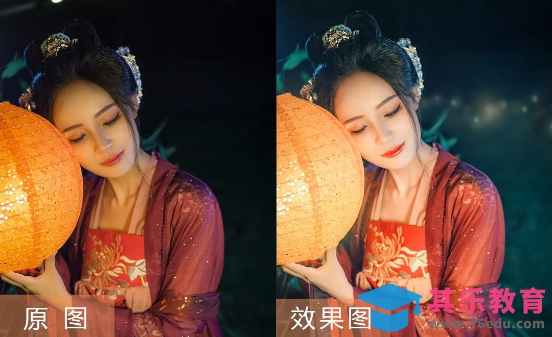 PS-暖色调古风夜景调色 梦回大唐[虎课网手机摄影入门视频教程][MP4产品摄影教程全集 ]-第1张图片-我要自学网