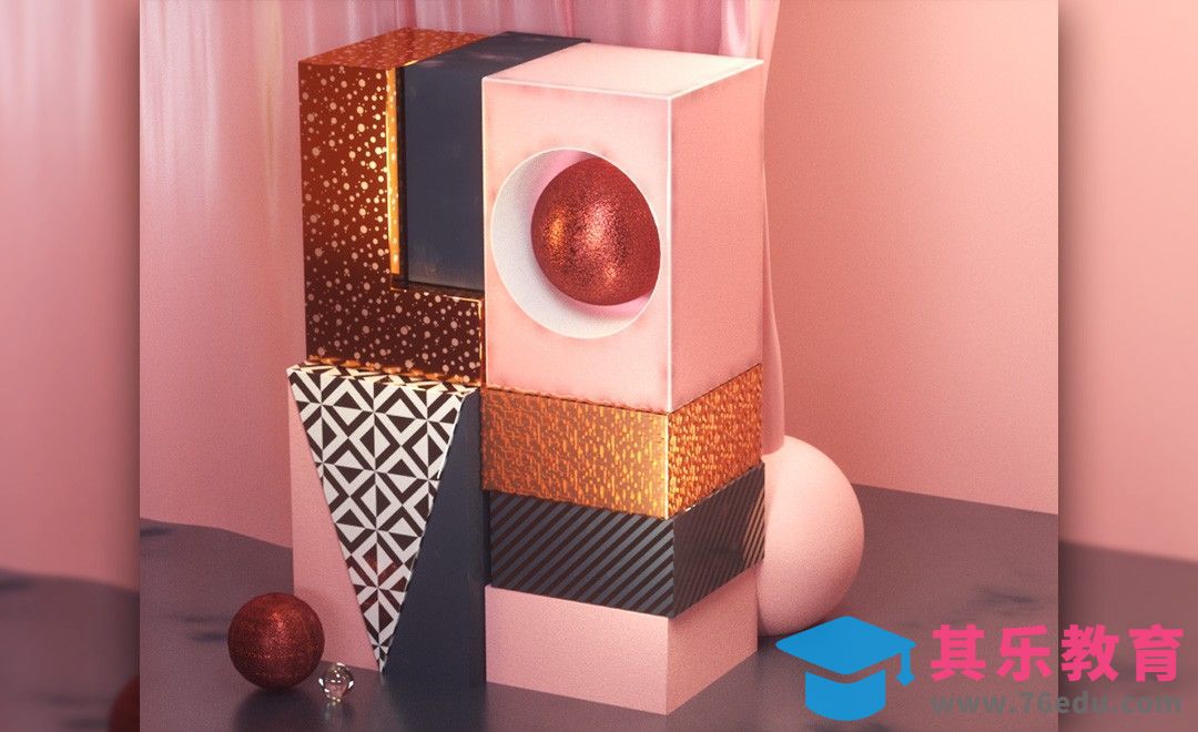 C4D-LOVE唯美字体-OC材质表现[虎课网C4D设计视频教程][产品数码建模MP4教程全集 ]-第1张图片-我要自学网