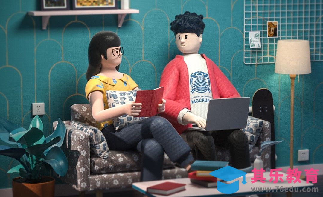 C4D-通用卡通角色穿着与鞋子建模[虎课网C4D设计视频教程][产品数码建模MP4教程全集 ]-第1张图片-我要自学网