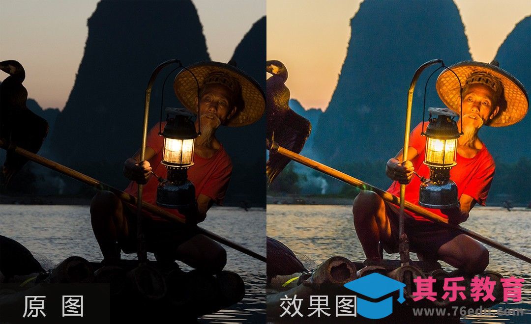 PS-江景渔夫照后期调色处理[虎课网手机摄影入门视频教程][MP4产品摄影教程全集 ]-第1张图片-我要自学网