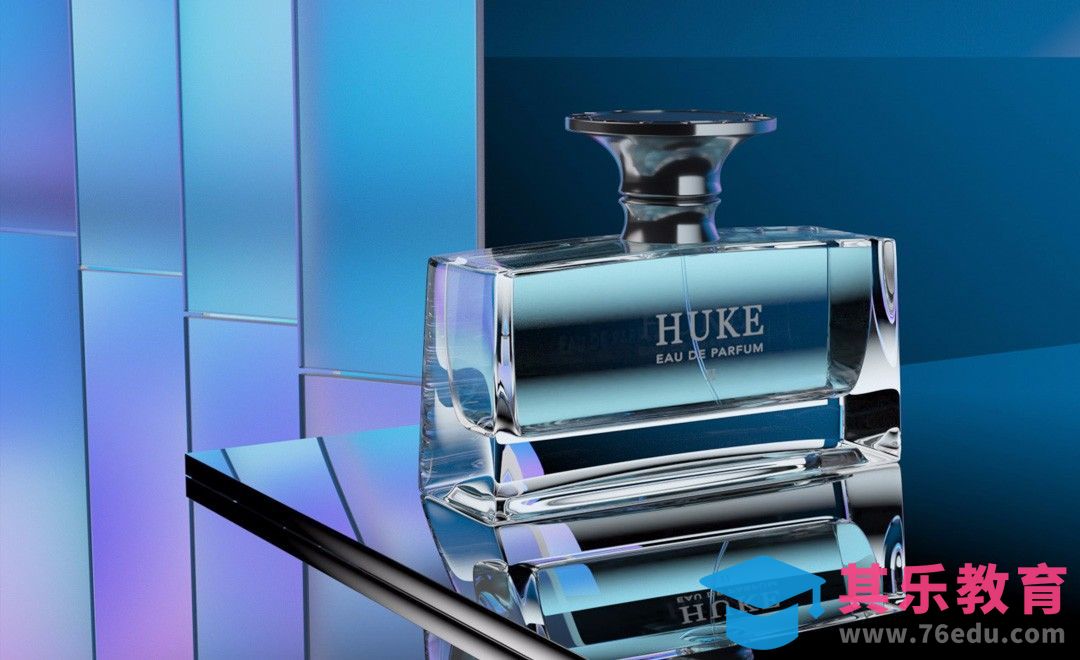 C4D+OC-高反射香水瓶场景建模渲染（上）[虎课网C4D设计视频教程][产品数码建模MP4教程全集 ]-第1张图片-我要自学网