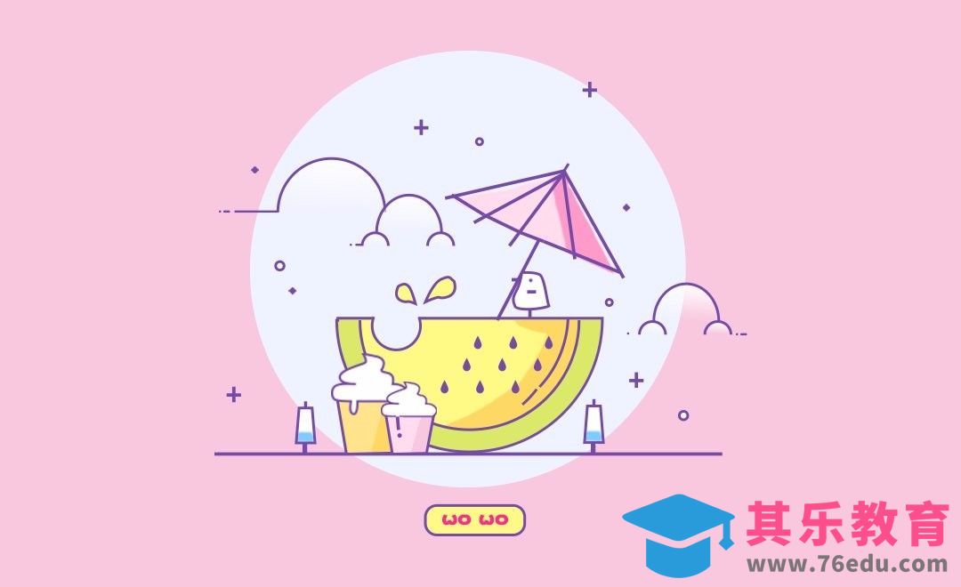 PS-鼠绘-夏日甜点[虎课网绘画插画视频教程][ipad商业插画MP4教程全集 ]-第1张图片-我要自学网