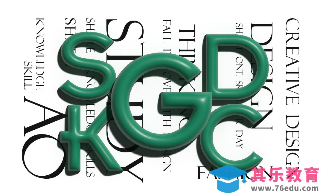 AI-膨胀字效果[平面设计视频教程][海报设计MP4高清全集 ]-第1张图片-我要自学网