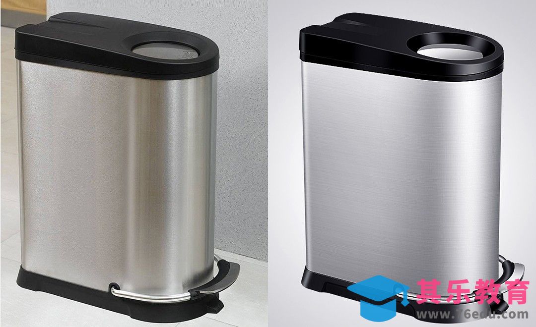 PS-金属垃圾桶精修[虎课网电商产品精修视频教程][最新PS修图教程全集MP4 ]-第1张图片-我要自学网