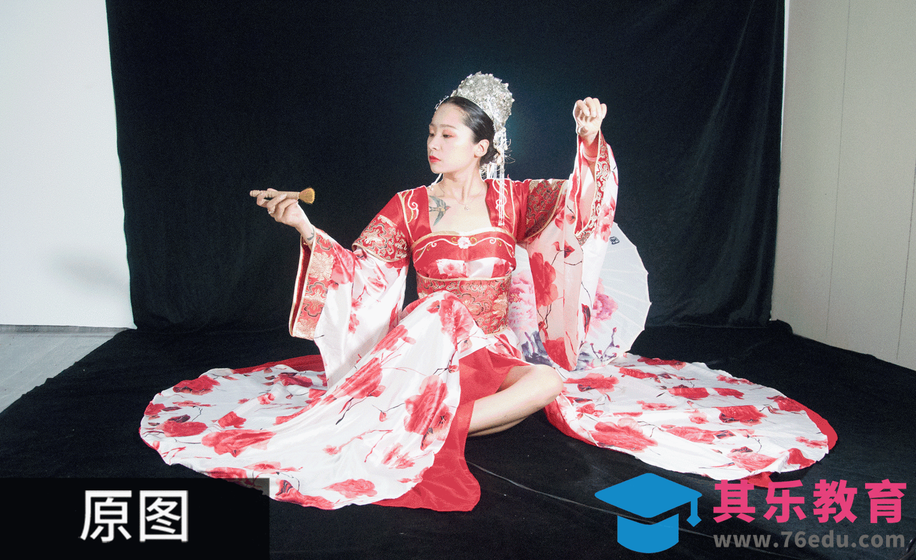 PS-中国风字画人像合成[虎课网手机摄影入门视频教程][MP4产品摄影教程全集 ]-第1张图片-我要自学网