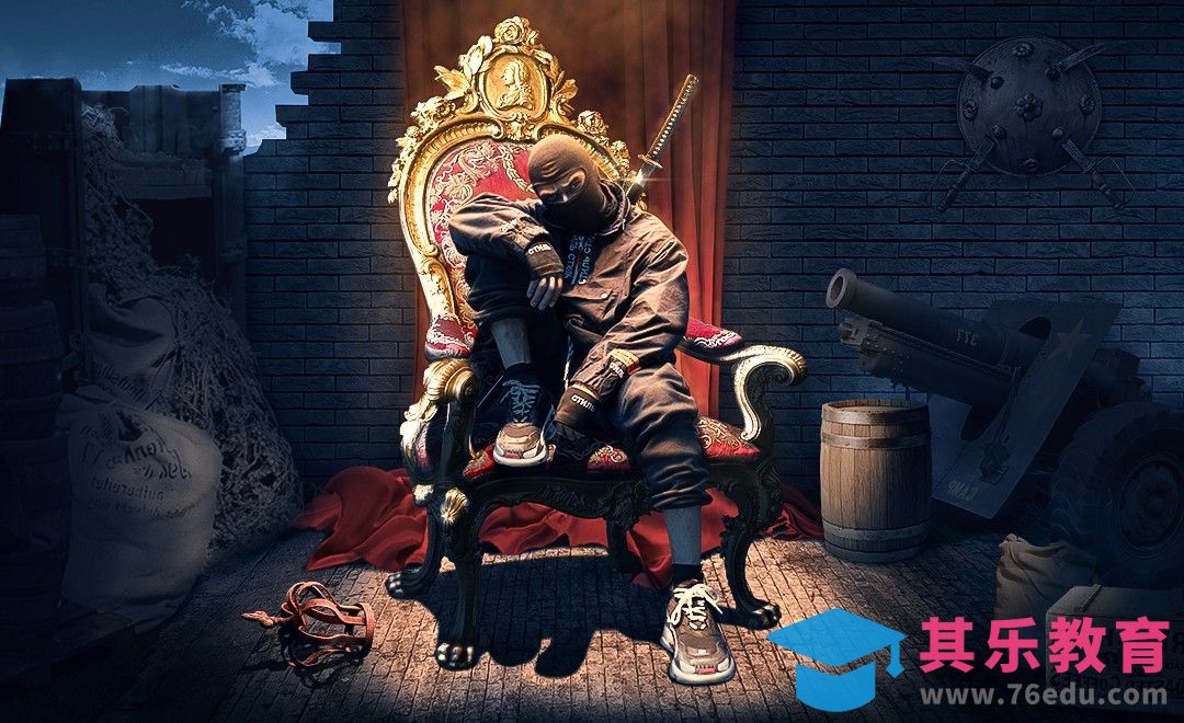 PS-现代忍者 酷炫图像合成[平面设计视频教程][海报设计MP4高清全集 ]-第1张图片-我要自学网