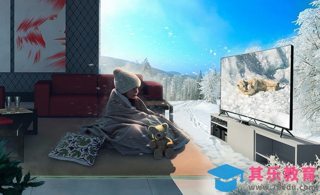 PS-高清电视场景合成[平面设计视频教程][海报设计MP4高清全集 ]-第1张图片-我要自学网