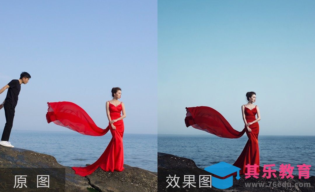 PS-海景大片调色与穿帮修复[虎课网手机摄影入门视频教程][MP4产品摄影教程全集 ]-第1张图片-我要自学网