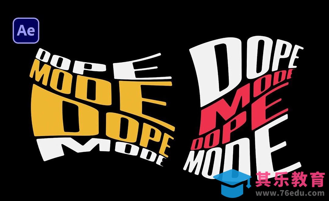 AE-挤压拉伸文字动画制作[虎课网最新视频教程][免费高清MP4教程全集 ]-第1张图片-我要自学网