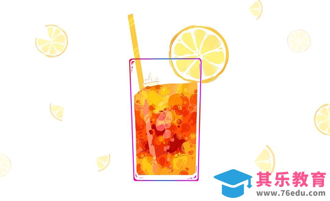 SAI绘画-柠檬红茶的季节[虎课网绘画插画视频教程][ipad商业插画MP4教程全集 ]-第1张图片-我要自学网