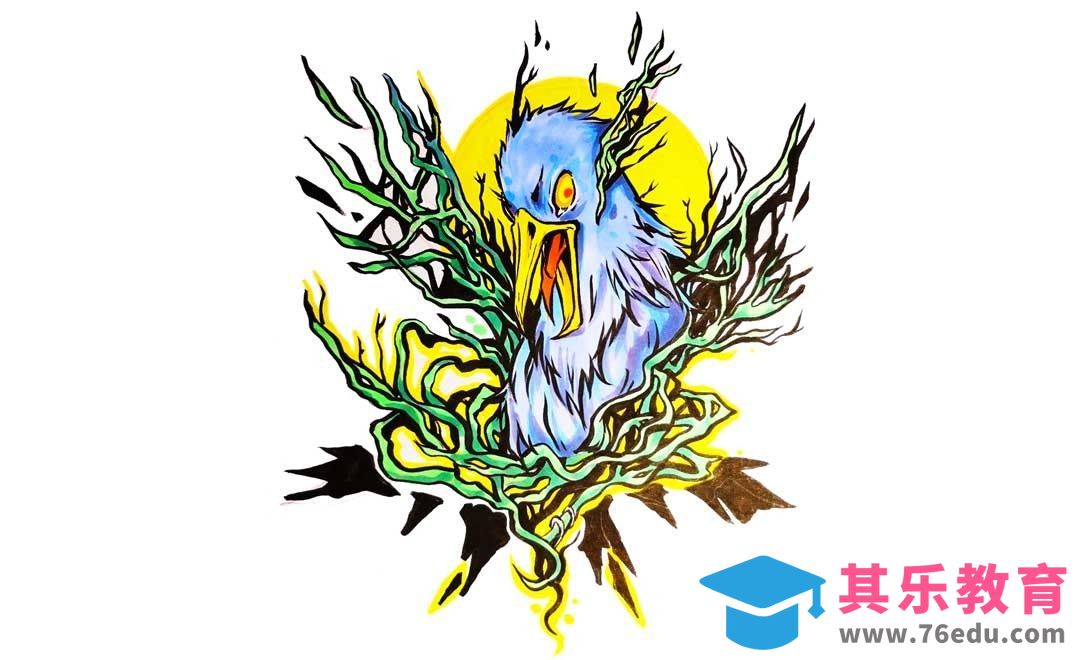 马克笔-蓝鸦[虎课网绘画插画视频教程][ipad商业插画MP4教程全集 ]-第1张图片-我要自学网