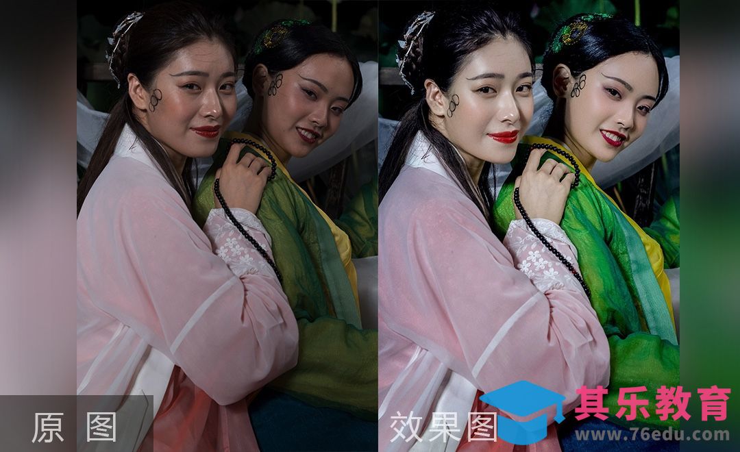 PS-闺蜜之青蛇与白蛇双人修图[虎课网手机摄影入门视频教程][MP4产品摄影教程全集 ]-第1张图片-我要自学网