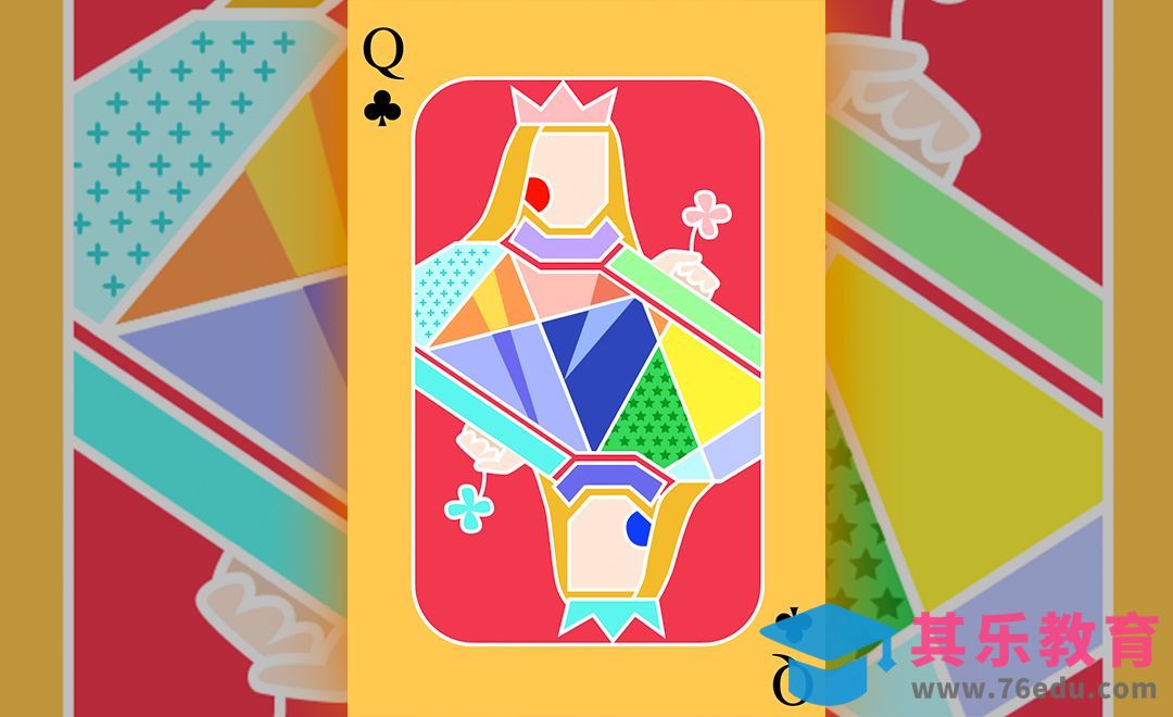 AI-扑克牌配色海报[虎课网平面设计视频教程][图片排版配色MP4高清全集 ]-第1张图片-我要自学网