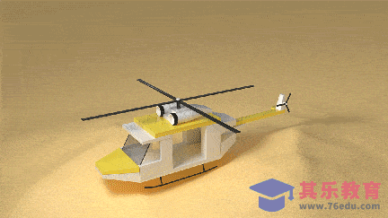 C4D-旋转小飞机建模[虎课网C4D设计视频教程][产品数码建模MP4教程全集 ]-第1张图片-我要自学网