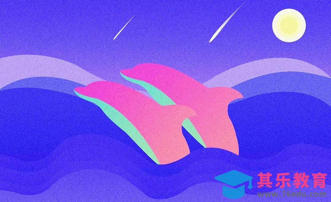 PS-简单渐变肌理插画绘制[虎课网绘画插画视频教程][ipad商业插画MP4教程全集 ]-第1张图片-我要自学网