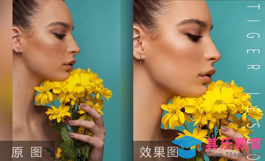 PS-杂志模特黄色小花人像[虎课网手机摄影入门视频教程][MP4产品摄影教程全集 ]-第1张图片-我要自学网