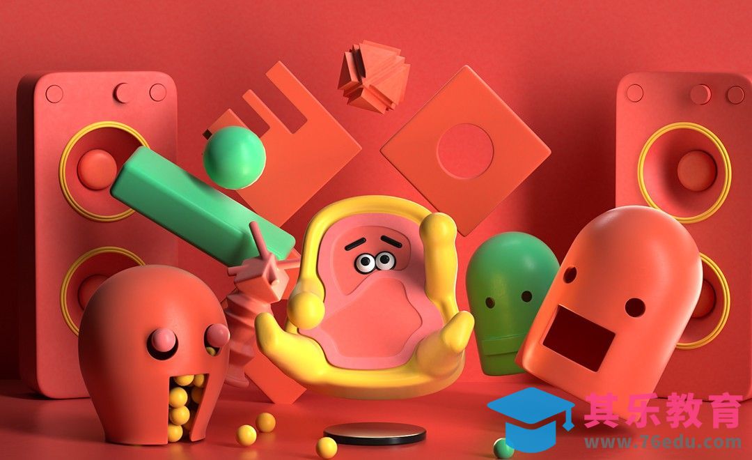 C4D+OC-卡通牛排 IP 场景建模[虎课网C4D设计视频教程][产品数码建模MP4教程全集 ]-第1张图片-我要自学网