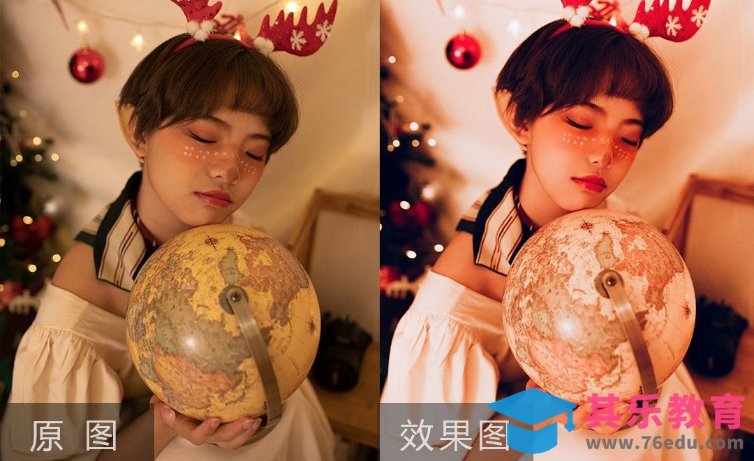 PS+LR-夜景圣诞人像调色教程[虎课网手机摄影入门视频教程][MP4产品摄影教程全集 ]-第1张图片-我要自学网