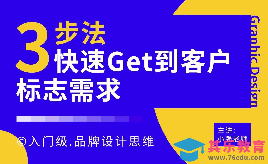 3步法，快速get到客户标志设计需求[虎课网品牌设计视频教程][logo包装设计教程全集MP4 ]-第1张图片-我要自学网