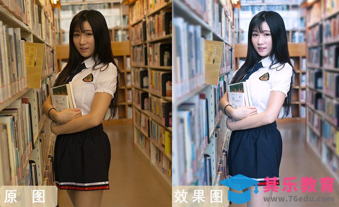 PS-室内构图与调色 清透制服少女[虎课网手机摄影入门视频教程][MP4产品摄影教程全集 ]-第1张图片-我要自学网